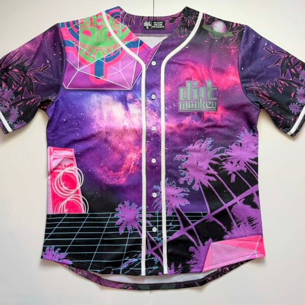 Dirt Monkey Space Bender Baseball Jersey
