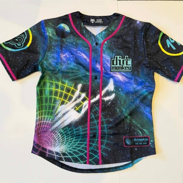 Dirt Monkey Neon Void Baseball Jersey